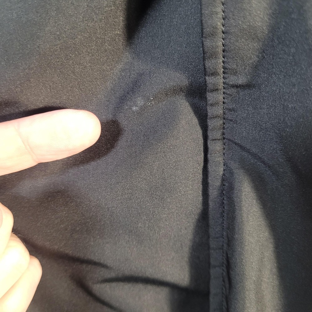 Vintage Gap Coat Mens XL Gray Insulated Button Front Raincoat Lined Trench - Picture 13 of 16